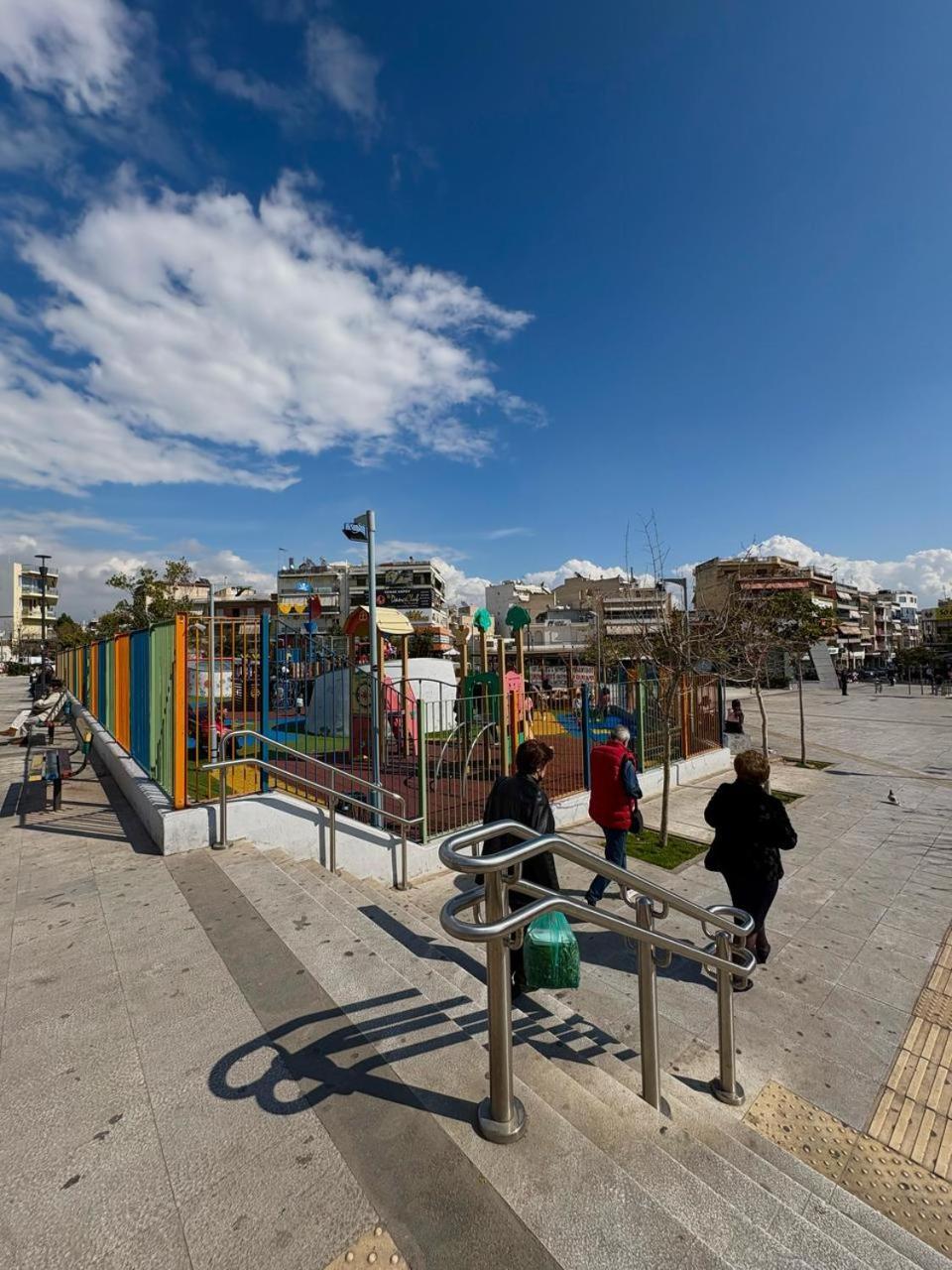 On The Metro Station Of Korydallos Piraeus Exterior photo